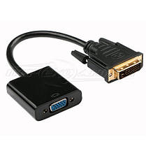 Конвертер DVI-D (24+1) to VGA + дод. харчування micro USB, 1080p, фото 3
