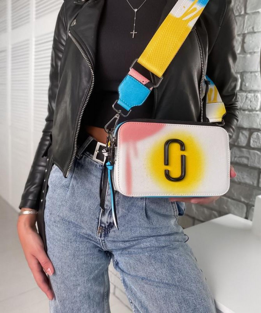 Жіноча сумка-клатч через плече Marc Jacobs Snapshot Camera Bag Airbrushed yellow, фото 1