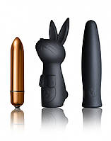 Вібронабір Rocks Off Silhouette — Dark Desires: віброкуля та дві силіконові насадки SO3364