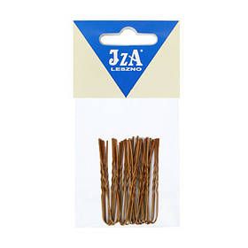 Шпильки для волосся хвилясті коричневі 6,5 см (20 шт./пач.)