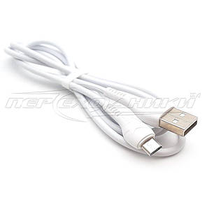 Кабель USB 2.0 - micro USB (хорошее качество + ), 1 м, белый, фото 2