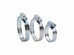 Хомут червячний перфорований оцинк. W1 80-100 мм ТМ TORK