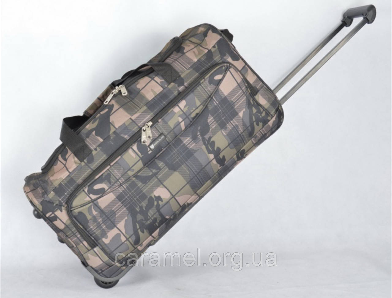 Сумка на колесах велика L хакі 75x34x34см/86л/2.3кг/Worldline 891-75