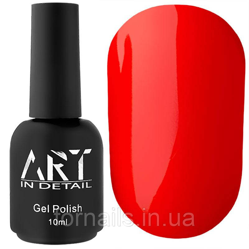 Гель-лак ART Neon N003 (червоно-оранжевий, неоновий), 10 мл