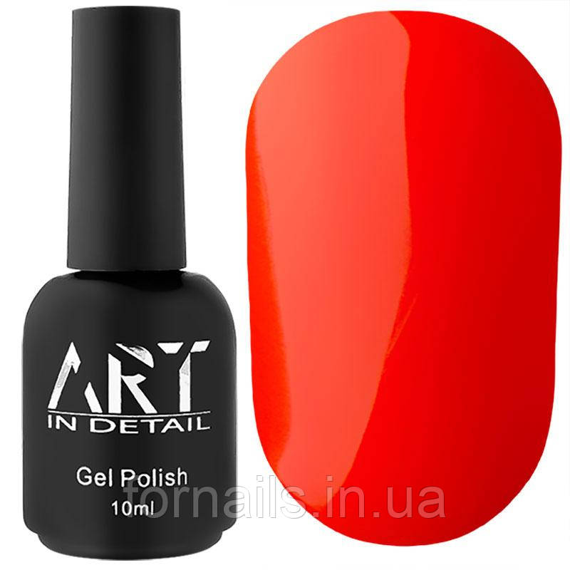 Гель-лак ART Neon N004 (червоний, неоновий), 10 мл, фото 1