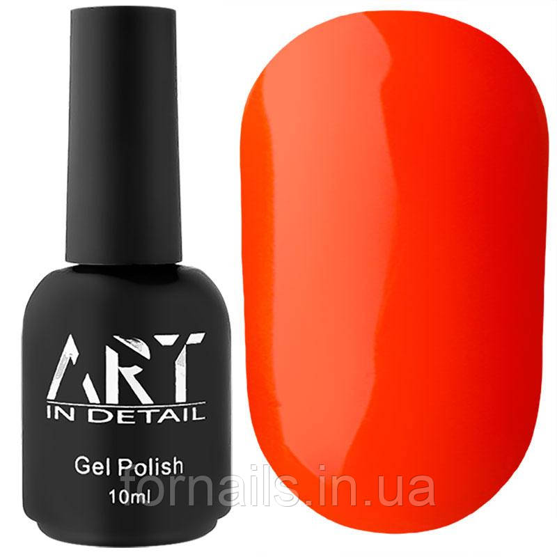 Гель-лак ART Neon N005 (коралово-оранжевий, неоновий), 10 мл