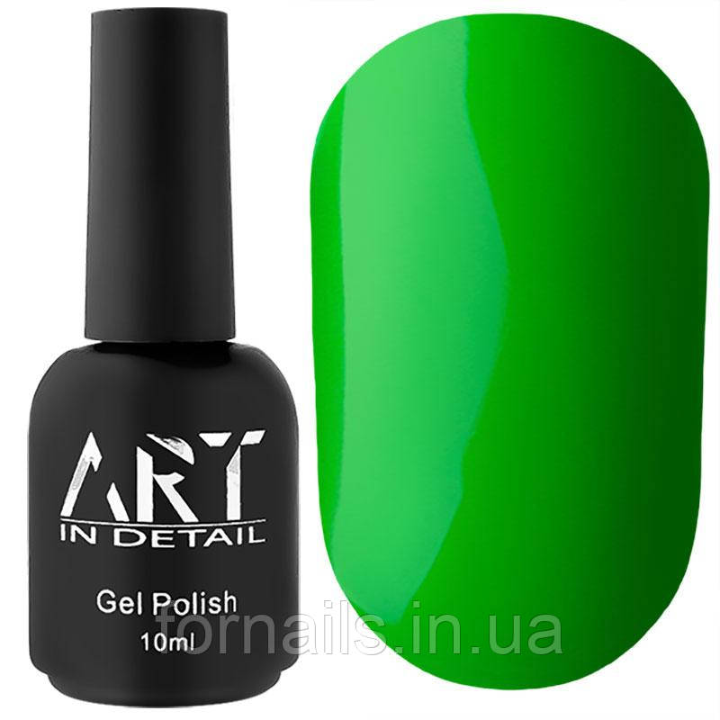 Гель-лак ART Neon N006 (зелений, неоновий), 10 мл, фото 1