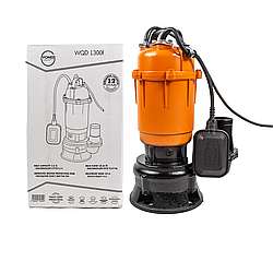 Фекальний насос з подрібнювачем 1.3 кВт дренажний для вигрібних заглибних септика