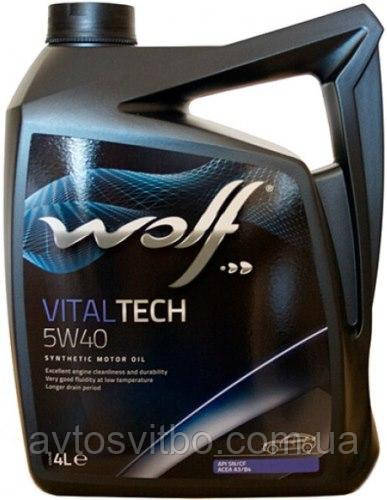 Моторне мастило синтетичне Wolf VitalTech 5W-40 PI C3 4 л