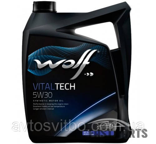 Моторне мастило Напів синтетичне Wolf  VITALTECH 5W30 5L