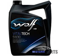 Моторное масло полусинтетическое Wolf VITALTECH 5W30 4L л