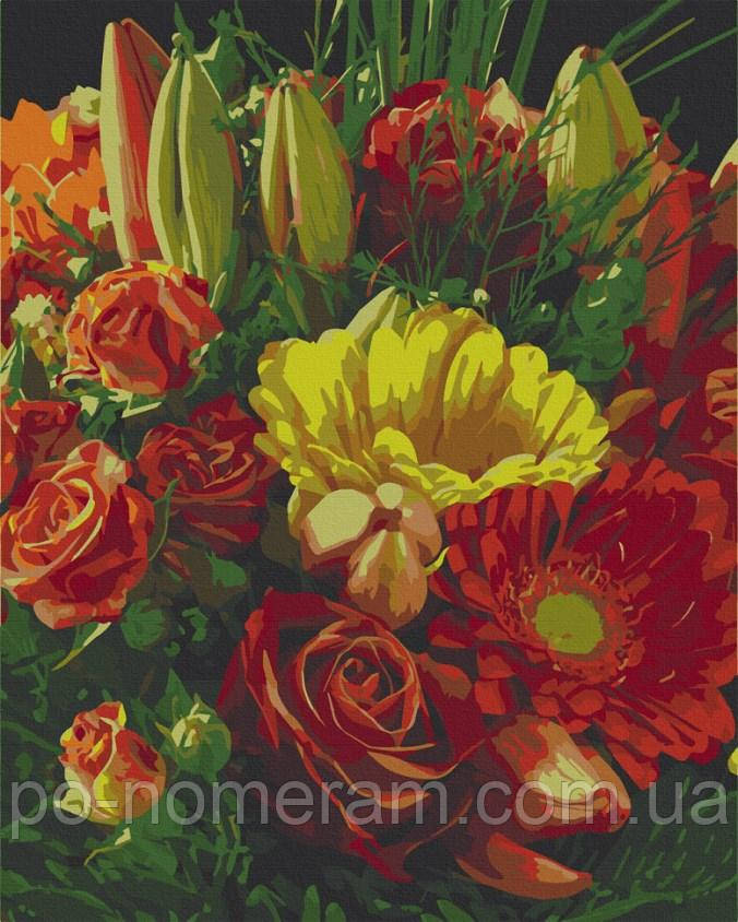 Акційна Малюнок по цифрам ArtCraft Експресивний букет (ACR-13121-AC) 40 х 50 см, фото 1