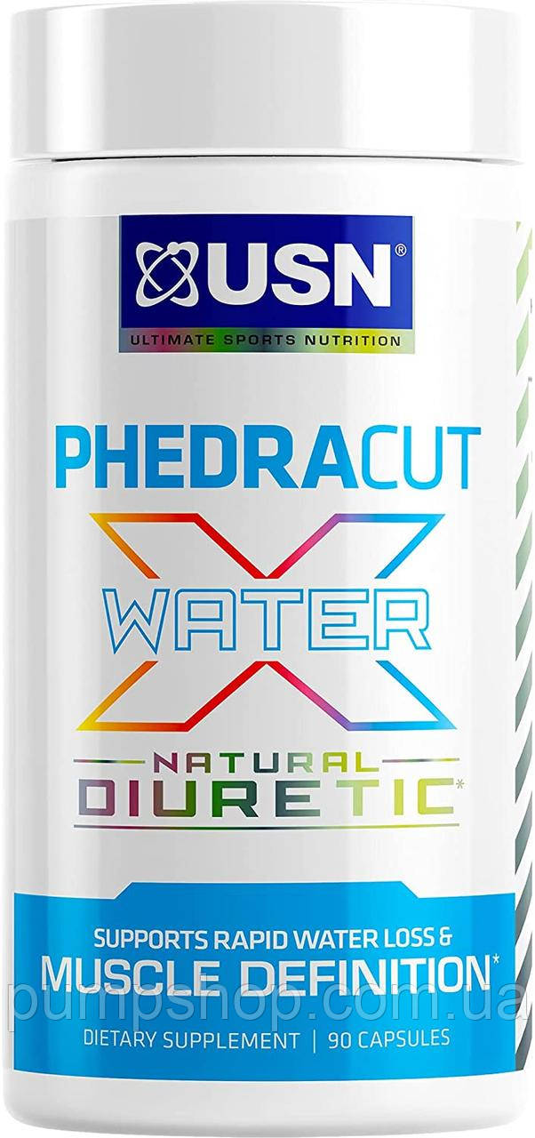 Діуретик натуральний USN PhedraCut Water X Diuretic 90 капс.