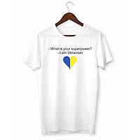 Футболка с принтом "What is your superpower. I am Ukrainian" Push IT