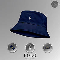 Синяя Панама Polo Ralph Lauren | Панамка Поло Ральф Лорен в Синем Цвете