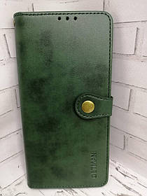 Чохол-книжка для ZTE Blade A51 з бічною підставкою Getman зелений