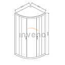 Душова кабіна 80х80 Invena VITORIA clear, без піддону, фото 3