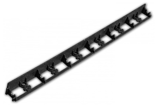 Бордюр садовий 55х1000мм, RIM-BORD, чорний, OBRB55