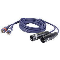 DAP FL263 Кабель инсертный 2 XLR "папа"/2 RCA | 3м