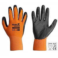 Перчатки защитные NITROX ORANGE нитрил, размер 11, RWNO11