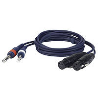 DAP FL43150 Кабель инсертный 2 XLR "мама"/2 Jack 6.3мм | 1,5м