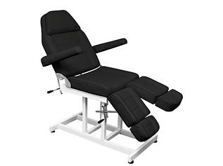 Педикюрне крісло, крісло кушетка з роздільною ножний частиною BS-246Т Чорний