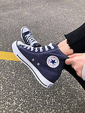 Чоловічі кеди Converse Chuck Taylor All Star High Top Navy M9622, фото 6