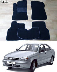 Ворсові килимки на ЗАЗ Lanos / Sens '98-