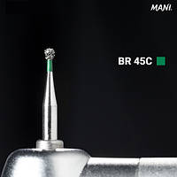 Алмазний бор BR-45C. Кульоподібний (кулька) (ISO 001/011), зелений