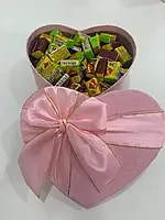 Коробка серце рожева 300 шт.