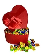 Коробка серце червона 100 шт.