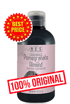 Гранат та Мигдаль / Pomegranate and Almond шампунь BES Fragrance для всіх типів волосся 300 мл