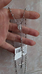 Срібна парка на шию 60 см