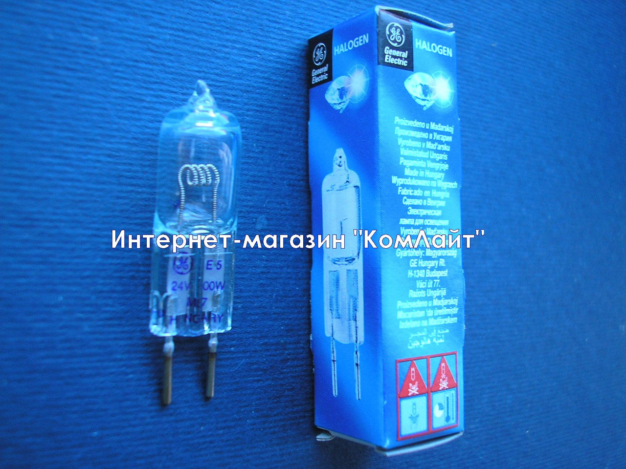 Лампа галогенная General Electric M67/Q100 GY6.35 24V 100W (Венгрия) - фото 8 - id-p258976669