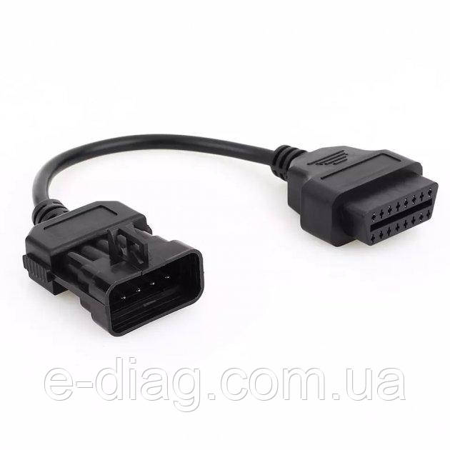 Перехідник Opel 10 pin на OBD2 16 pin