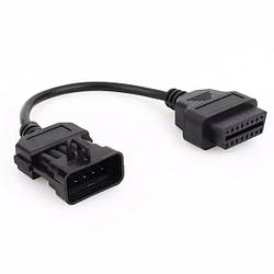 Перехідник Opel 10 pin на OBD2 16 pin