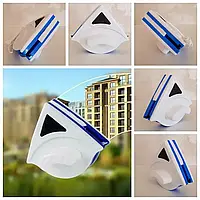 Магнітна щітка для миття вікон і скляних дверей з двох сторін Winclean HSM50197, фото 6