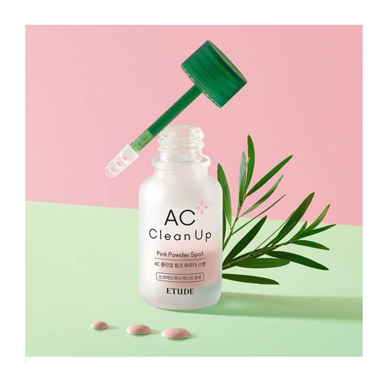 Точковий засіб Etude AC Clean Up Pink Powder Spot для боротьби з акне 15 мл