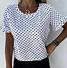 Жіноча блуза в горох "Ненсі"| Распродаж моделі, фото 4
