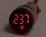 Цифровий вольтметр AC 60-500 В білий дисплей, фото 2
