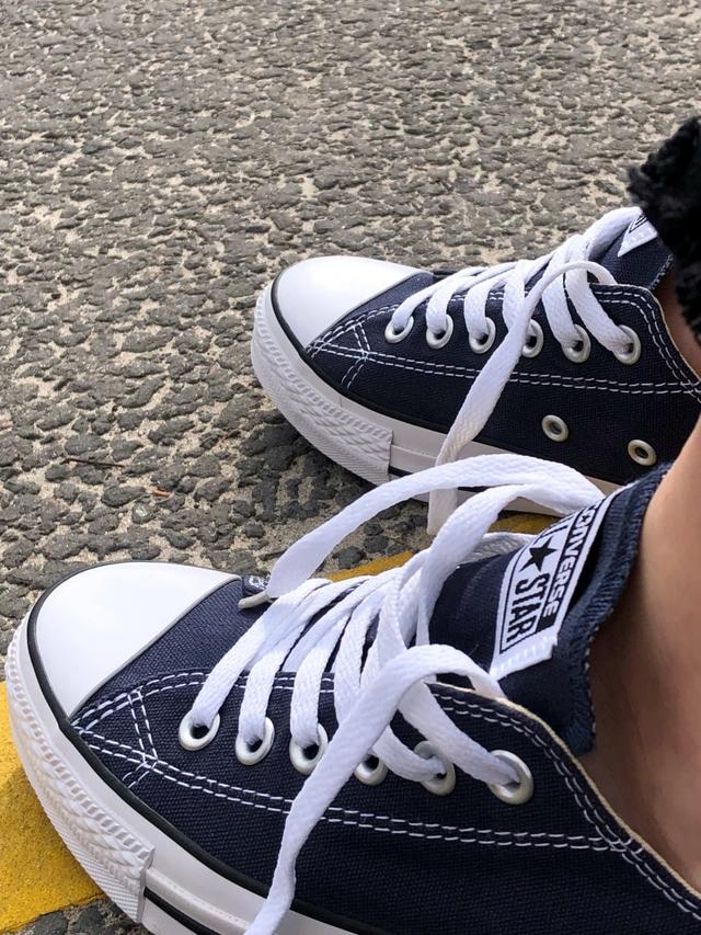 Converse Low Navy Blue тканевые