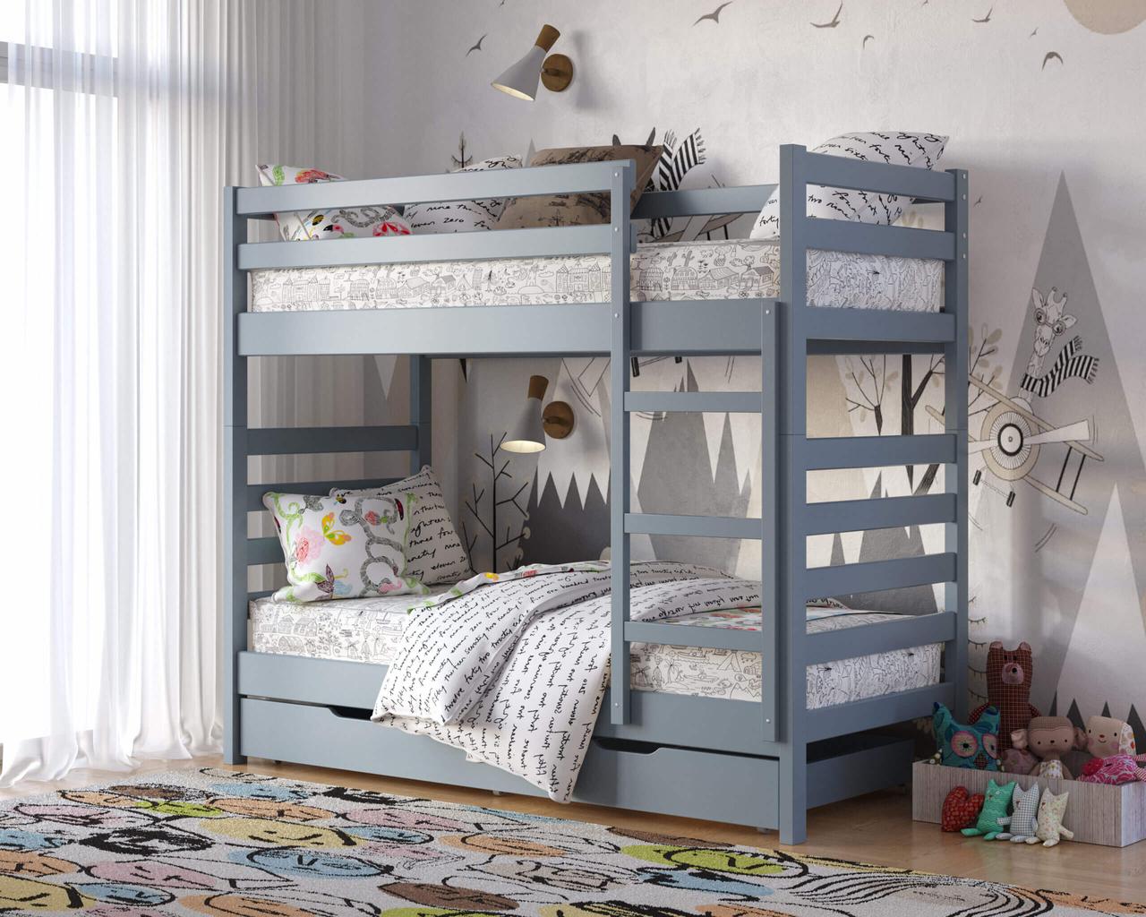 Ліжко дерев'яне двоярусне Ріо, фото 1