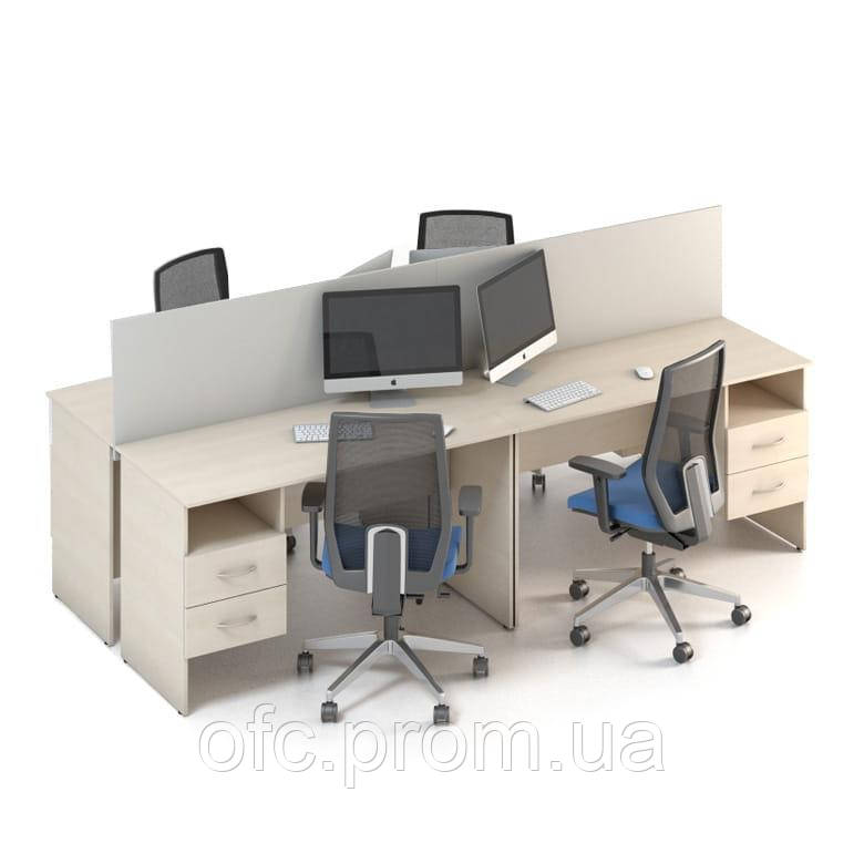 Столы с перегородками (комплект) Сенс 1 (ID#1607258827), цена: 20708 ...