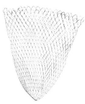 Сітка для підсаки Fishing ROI 70×70 см, кордова, змінна, універсальна, модель 370, запасна нейлонова сітка для риболовного підсака