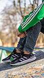 Кросівки чоловічі Adidas Future Flow чорні на білій підошві текстильні легкі адідас спортивні весна літо, фото 8