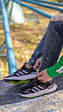 Кросівки чоловічі Adidas Future Flow чорні на білій підошві текстильні легкі адідас спортивні весна літо, фото 9
