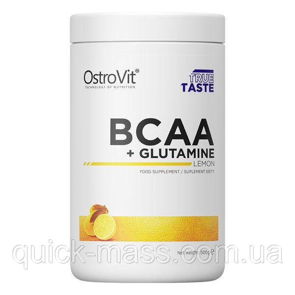 Амінокислоти Ostrovit BCAA + Glutamine 500 грам