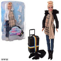 Лялька DEFA 29см з валізою та аксесуарами 2 види.