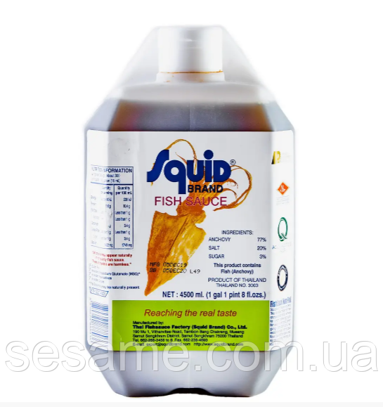 Рибний соус Squid Brand 4500мл (Таїланд), фото 1