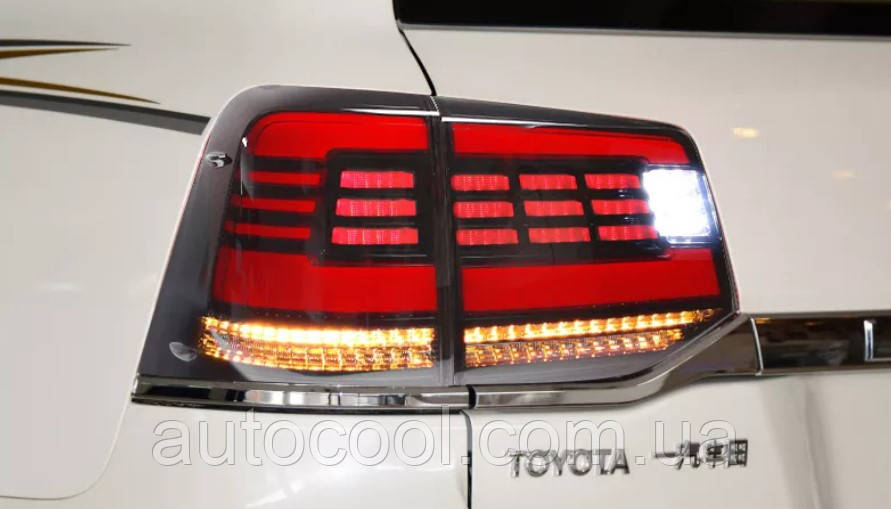 Задні LED ліхтарі Toyota Land Cruiser 200 LC 2016-2020 г. Тойота Курзе 200
